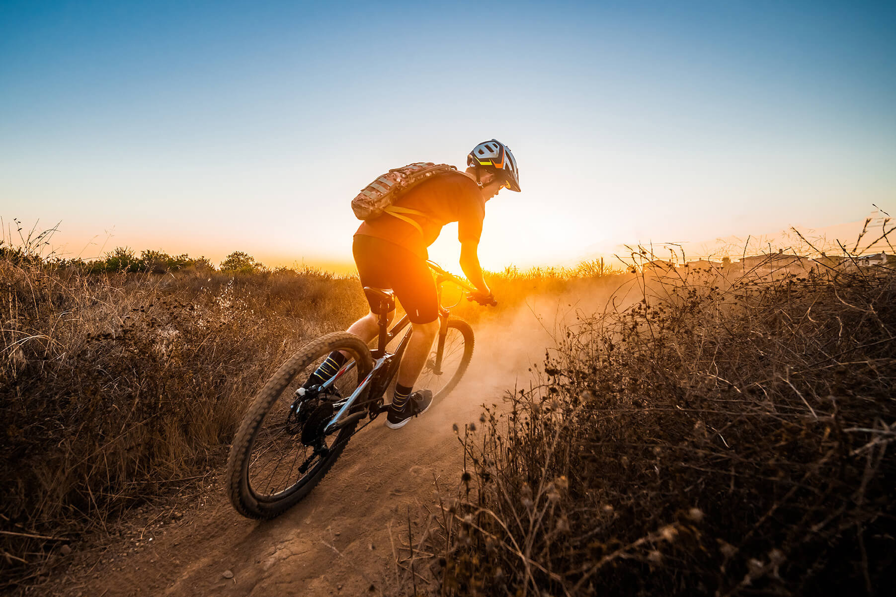 Biker in the Summer