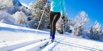 Woman Cross Country Skiing