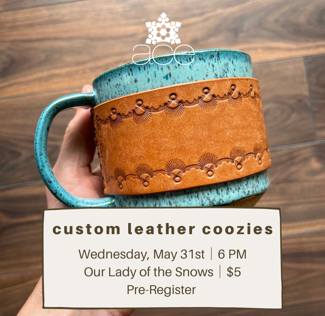 ACE Custom Leather Coozies