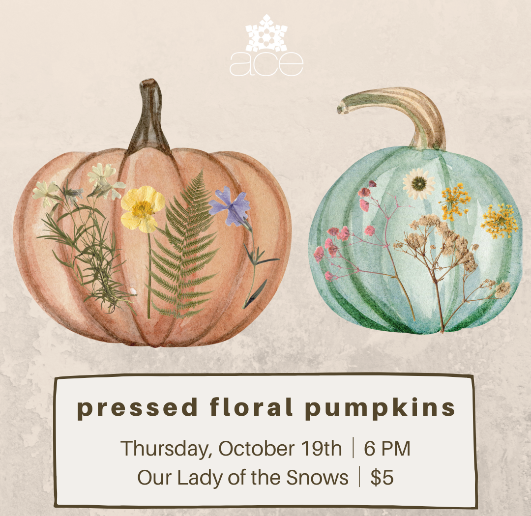 Pressed Floral Pumpkins (ACE)